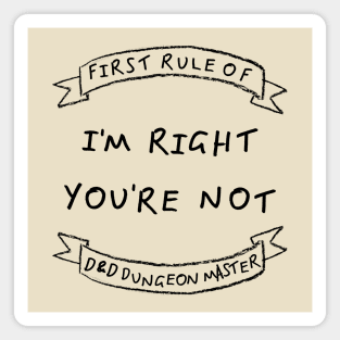 First rule Magnet